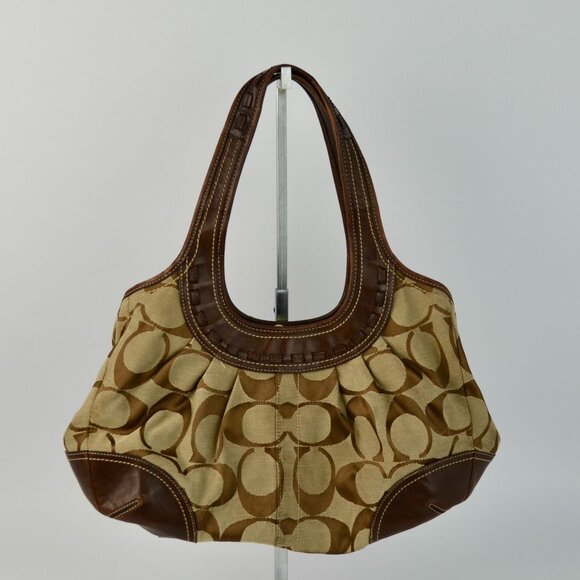 Coach 12232 Ergo Op Art Kisslock Brown - Picture 1 of 11